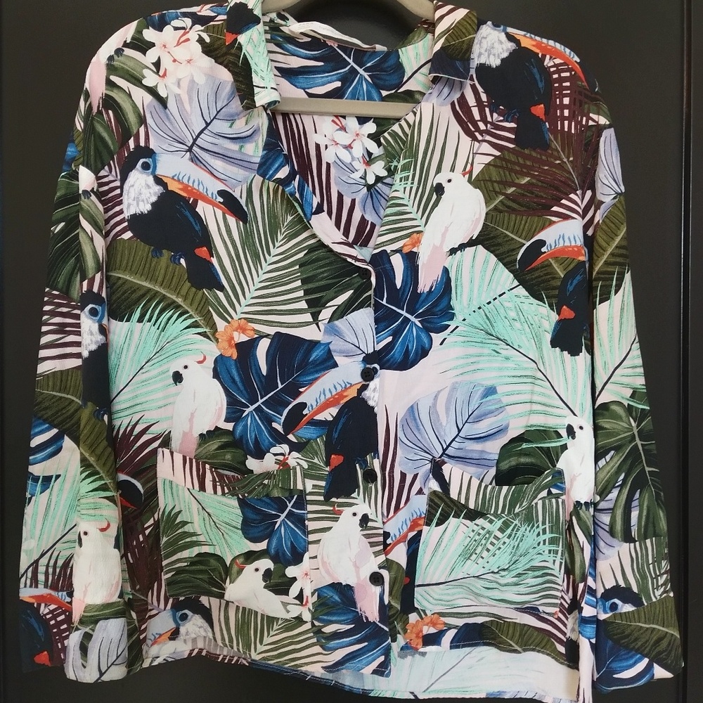 Zara Tropical Blouse